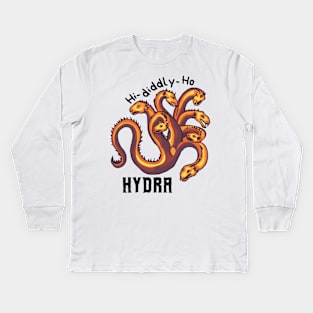 Hi-Diddly-Ho Hydra Kids Long Sleeve T-Shirt
